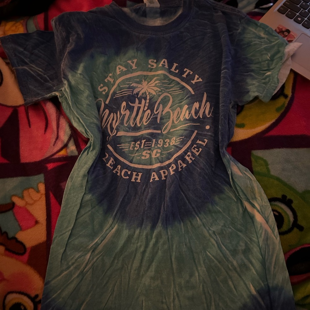 Blue Tye-dye Myrtle Beach T-shirt